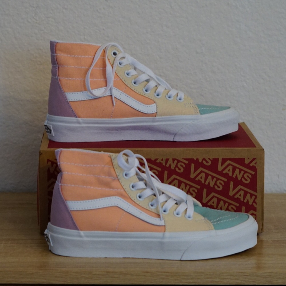 Vans Sk8-Hi Tapered Pastel Block Multi/True Women’s size 6